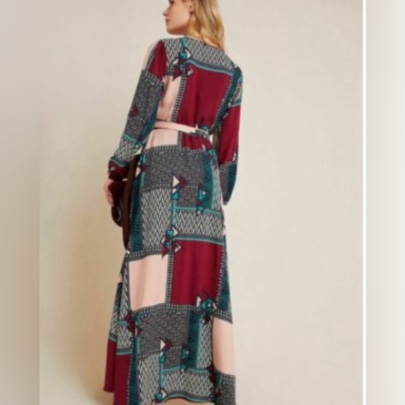 Anthropologie Multicolor Geometric Maxi Dress - Picture 4 of 12
